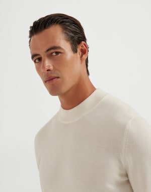 Pullover mit Kraterkragen Panama Herren - Brunello Cucinelli