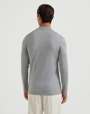 T-shirt con ricamo Grigio Medio Uomo - Brunello Cucinelli