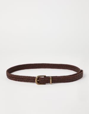 Leather belt Brown Woman - Brunello Cucinelli