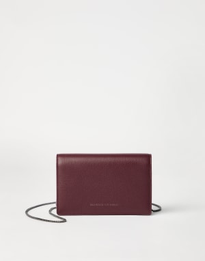 Leather wallet Amaranth Woman - Brunello Cucinelli