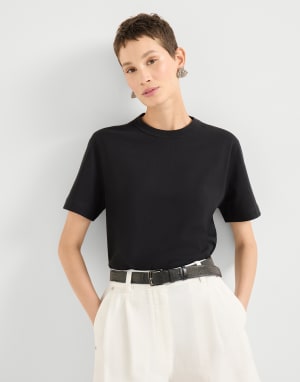 Jersey T-shirt Black Woman - Brunello Cucinelli