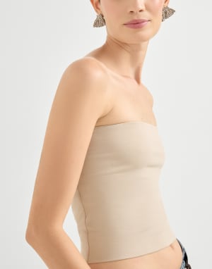 Bandeau top Beige Woman - Brunello Cucinelli