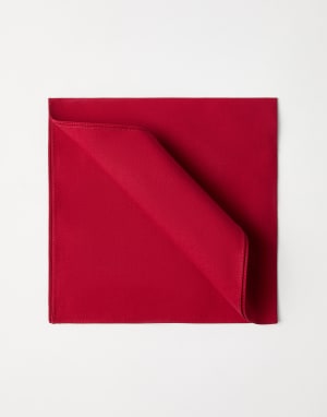 Cotton pocket square Red Man - Brunello Cucinelli