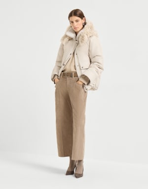 Doudoune-parka déperlante Gris Clair Femme - Brunello Cucinelli
