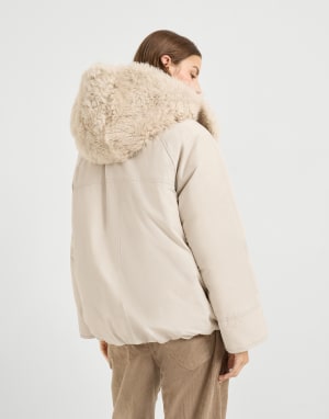 Water-resistant down parka Light Grey Woman - Brunello Cucinelli