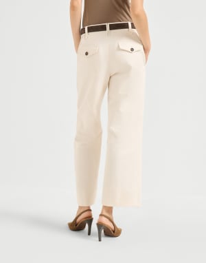 Pantalón Chino Crop Panamá Mujer - Brunello Cucinelli