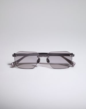 Tyler titanium frame Anthracite Eyewear - Brunello Cucinelli