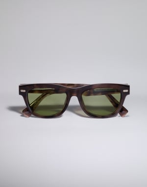 Stanley J. acetate sunglasses Havana Chocolate Eyewear - Brunello Cucinelli
