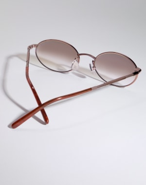 Lunettes de soleil en titane Or Rose Lunettes - Brunello Cucinelli