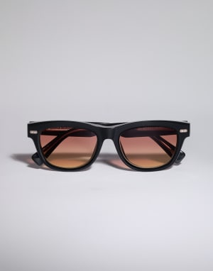 Rectangular acetate frame Black Eyewear - Brunello Cucinelli