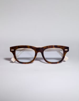 Acetate and 18k gold-plated frame Havana / Panama Eyewear - Brunello Cucinelli