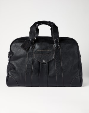 Grained calfskin street bag Black Man - Brunello Cucinelli