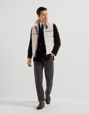 Daunenweste aus Techno-Satin Panama Herren - Brunello Cucinelli