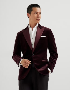 Tuxedo Jacket Amaranth Man - Brunello Cucinelli