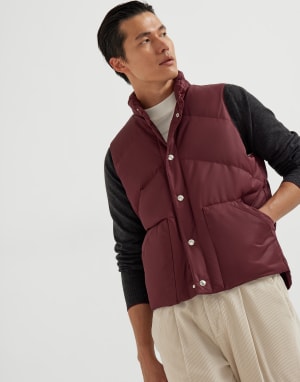 Daunenweste Amarant Herren - Brunello Cucinelli