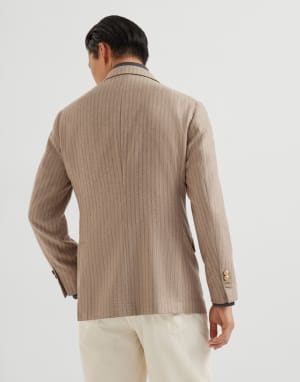 Sakko aus Flanell Hellbraun Herren - Brunello Cucinelli