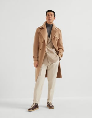 Trench Beige Herren - Brunello Cucinelli