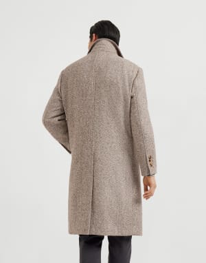 Chevron coat Light Brown Man - Brunello Cucinelli