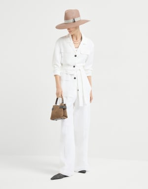 Sartorial track trousers White Woman - Brunello Cucinelli