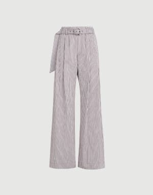 Pantalone Loose Track Bordeaux Donna - Brunello Cucinelli