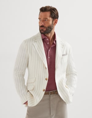 Giacca in twill Panama Uomo - Brunello Cucinelli