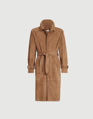 Suede outerwear Biscuit Man - Brunello Cucinelli