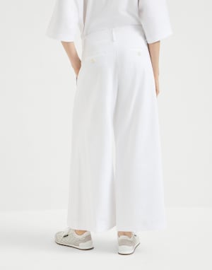 Couture interlock trousers White Woman - Brunello Cucinelli