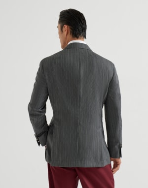 Virgin wool blazer Dark Grey Man - Brunello Cucinelli