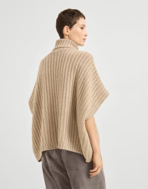 Maglia stile poncho Biscotto Donna - Brunello Cucinelli