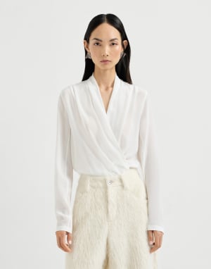 双绉料连体装 象牙色 女款 - Brunello Cucinelli