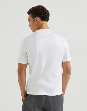 Cotton jersey crew neck T-shirt White Man - Brunello Cucinelli