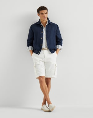 Suede slip-on Ivory Man - Brunello Cucinelli