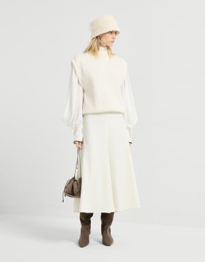 Ribbed turtleneck sweater Panama Woman - Brunello Cucinelli