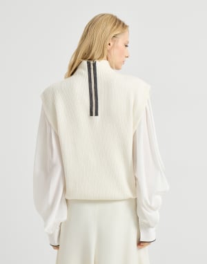 Ribbed turtleneck sweater Panama Woman - Brunello Cucinelli