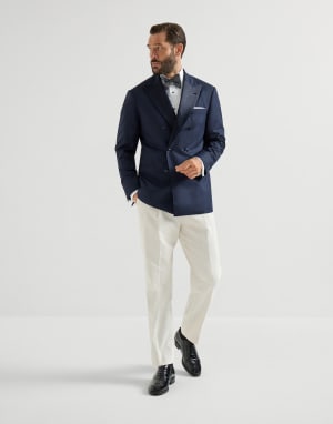 タキシードジャケット ネイビーブルー メンズ - Brunello Cucinelli