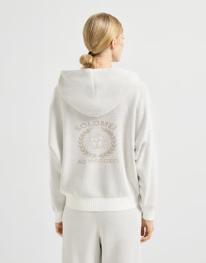 Honeycomb stitch sweatshirt Panama Woman - Brunello Cucinelli