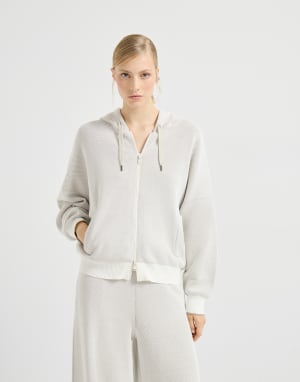 Honeycomb stitch sweatshirt Panama Woman - Brunello Cucinelli