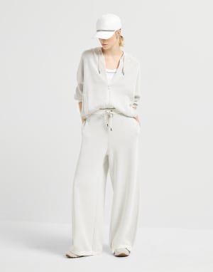 Honeycomb stitch sweatshirt Panama Woman - Brunello Cucinelli