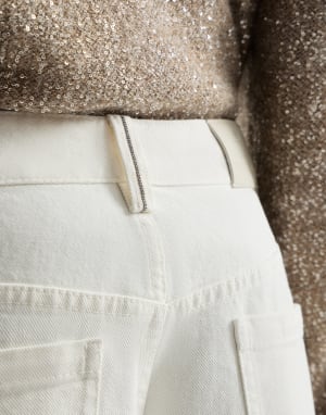 Pantalone Contemporary Loose Panama Donna - Brunello Cucinelli