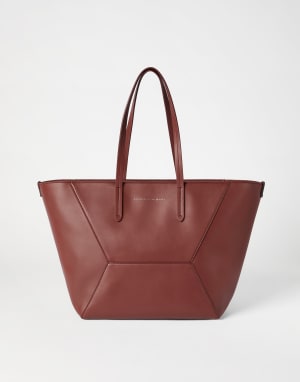 Calfskin BC Duo bag Firebrick Woman - Brunello Cucinelli
