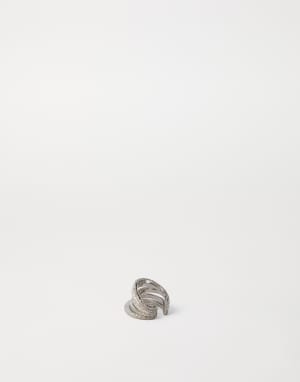 Sterling Silver ear cuff Silver Woman - Brunello Cucinelli