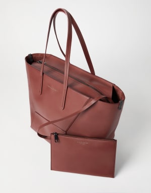 Calfskin BC Duo bag Firebrick Woman - Brunello Cucinelli