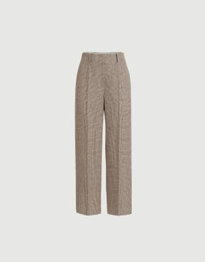 Square cigarette trousers Light Brown Woman - Brunello Cucinelli