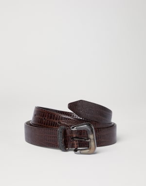 Calfskin belt Rust Brown Woman - Brunello Cucinelli