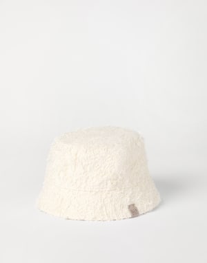 Cappello Bucket Avorio Donna - Brunello Cucinelli