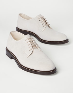 Derbies en cuir de veau retourné Panama Homme - Brunello Cucinelli