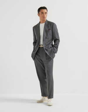 Ribbed jersey T-shirt White Man - Brunello Cucinelli