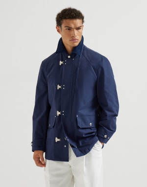 Water-resistant outerwear Blue Man - Brunello Cucinelli