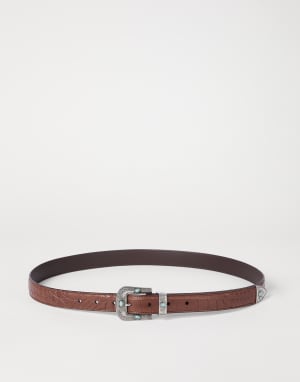 Alligator belt Cigar Man - Brunello Cucinelli