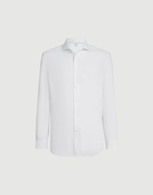 Bluse aus Leinen Weiß Herren - Brunello Cucinelli